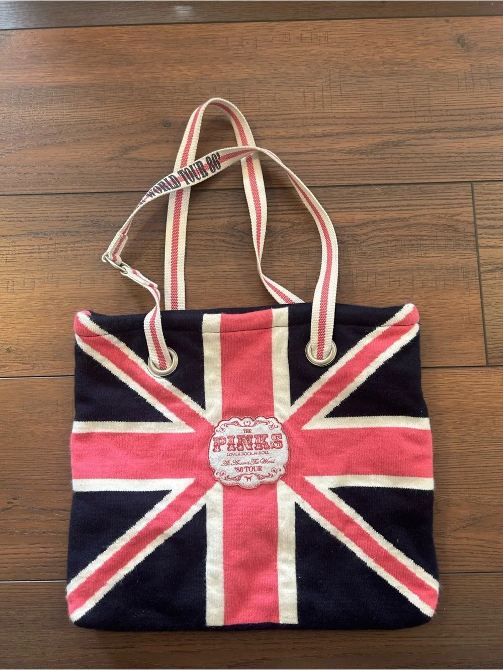 Victoria’s Secret “The Pinks Love & Rock N Roll Around The World ‘86 Tour Tote
